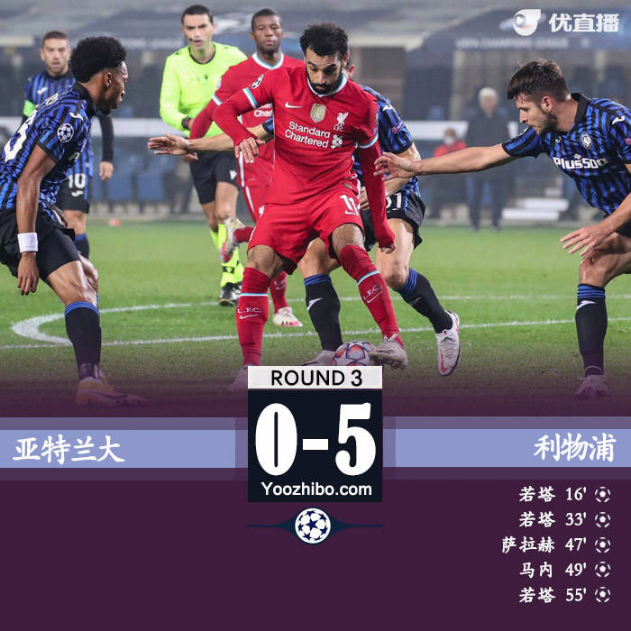<a href=/zuqiupindao/liverpool/ target=_blank class=infotextkey>利物浦</a>5-0亚特兰大